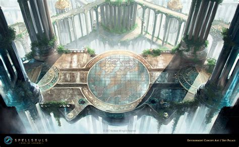 ArtStation - Spellsouls - Environment Concept Art - Sky Palace, Nordeus Games | Fantasy concept ...