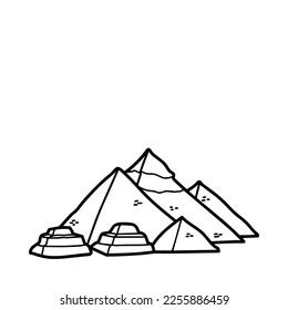 Icon Giza Pyramids Giza Pyramids Depicted Stock Vector (Royalty Free) 2255886459 | Shutterstock
