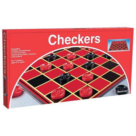 Checkers Game - PRE111212 | Pressman Toys | Classics