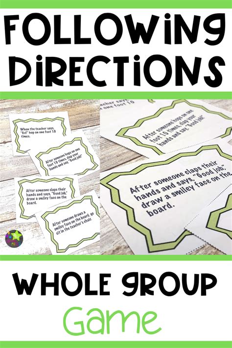 Following Directions Activity – Fun and Engaging Cooperative Game | Following directions ...