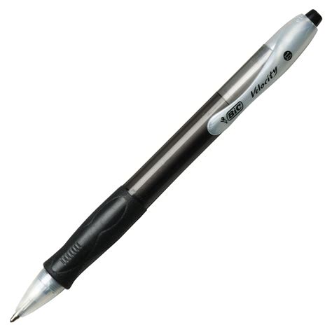 BIC Retractable Ballpoint Pens - Medium Pen Point - 1 mm Pen Point Size - Refillable - Black ...