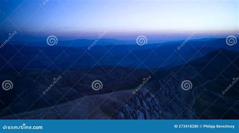 Scenic View of Sunrise in a Mountainside Stock Photo - Image of blue, dawn: 273418280