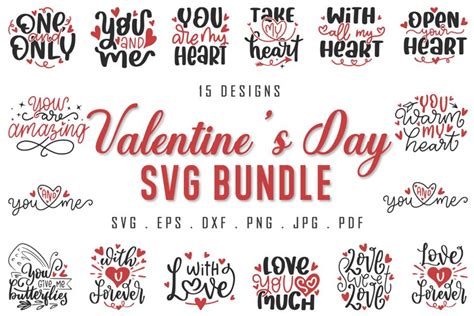 Valentine's Day Quotes SVG Bundle Vol.2