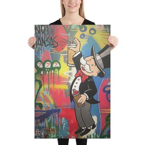 Alec Monopoly Canvas Print Mr Monopoly Painting Wall Art Picture Framed Ready to Hang - Etsy