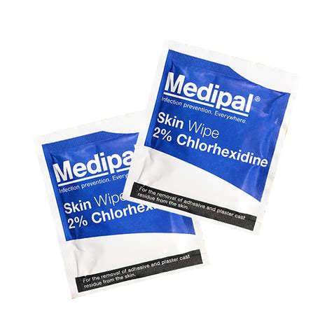 Chlorhexidine Wipes - Single Skin Wipe Sachets | pharma-land