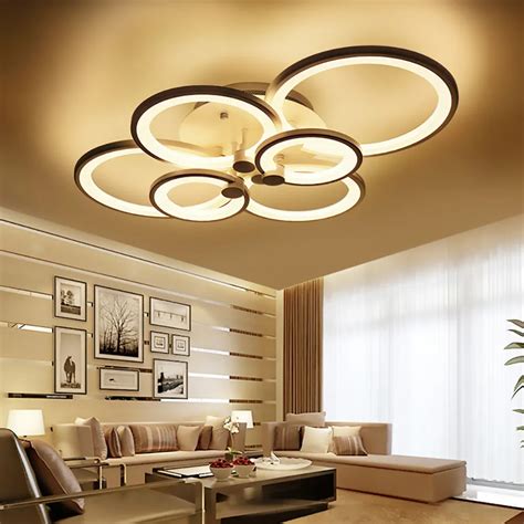 Surface Mounted Modern Led Ceiling Lights For Living Room Luminaria Led Bedroom Fixtures Indoor ...