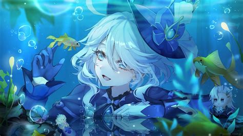 Furina Underwater Genshin Impact Live Wallpaper - MoeWalls