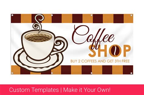Design Your Own Coffee Shop Banner Today!