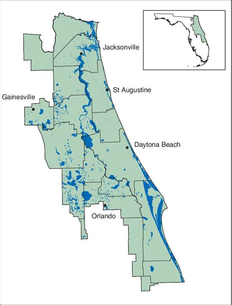 St Johns River Map – Map Of The Usa With State Names