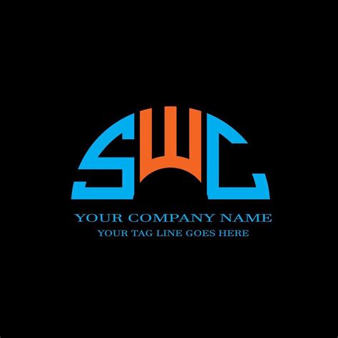 SWC letter logo creative design with vector graphic 9264092 Vector Art ...