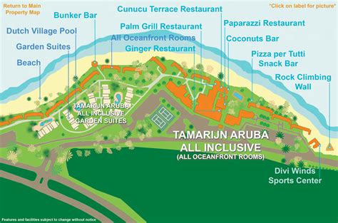 Dutch Village Aruba Map