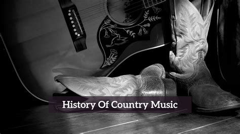 History Of Country Music: An Introduction - CMUSE