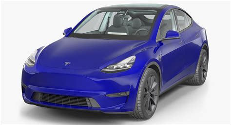 Tesla y blue modeled model - TurboSquid 1416926