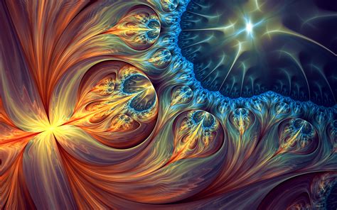 Psychedelic Fractal Fusion HD Wallpaper by Tatyana Zabanova