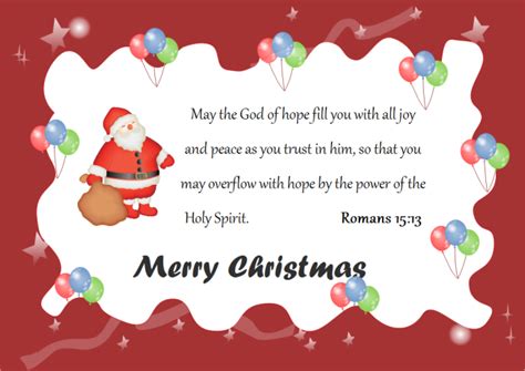 Christmas Card God Words | Free Christmas Card God Words Templates