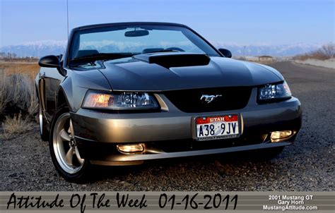 Mineral Gray 2001 Ford Mustang GT Convertible