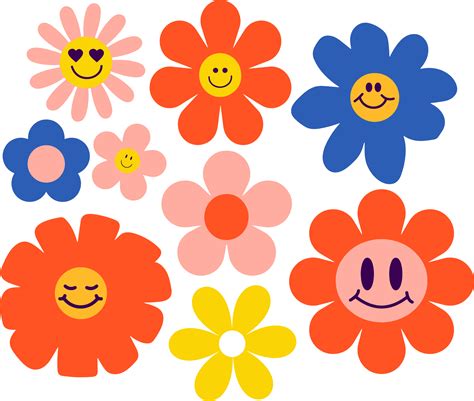 retro flowers SVG - Free retro flowers SVG Download - svg art