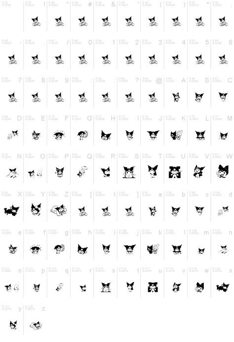 Kuromi dingbats font