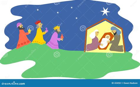 Nativity stock vector. Illustration of religious, joseph - 43450