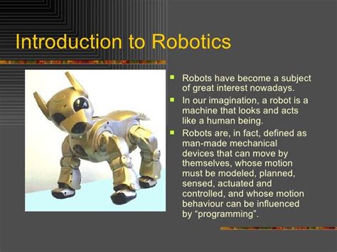 Introduction To Robotics