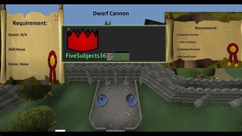 Dwarf Cannon Quest Guide OSRS - YouTube