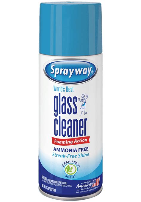 Ammonia-Free Glass Cleaner Foaming Aerosol Spray - Sprayway