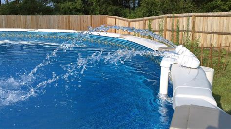 Fountain with multiple configurations -pics and video- | Pool waterfall diy, Pool waterfall ...