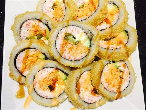 Fried Sushi Rolls Names - traditional food in the country