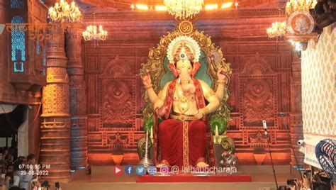 Lalbaugcha Raja LIVE Darshan 2022 | लालबागचा राजा लाइव दर्शन 2022 ...