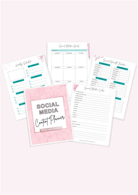 Social Media Content Planner - Etsy