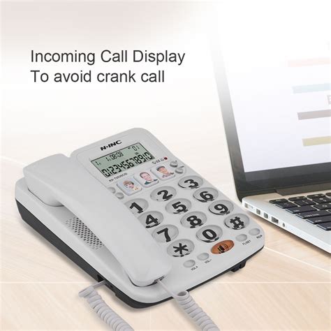 Mgaxyff 2-line Corded Phone with Speakerphone Speed Dial Corded Phone ...