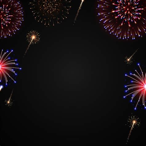 Premium Photo | Happy new year background fireworks background - christmas background