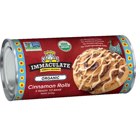 Organic Cinnamon Rolls with Icing | Immaculate Baking Company Organic ...