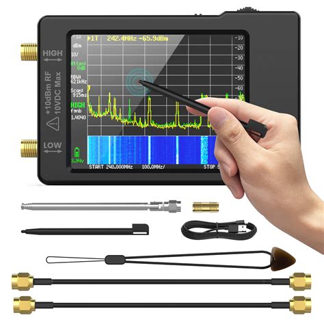 Buy Spectrum Analyzer,Upgraded V0.3.1 Portable TinySA Spectrum Analyzer Handheld Tiny Frequency ...