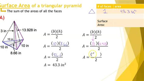 2A Surface Area of a Triangular Pyramid - YouTube