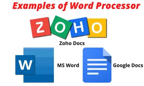 10 Examples of Word Processor Software and its Types