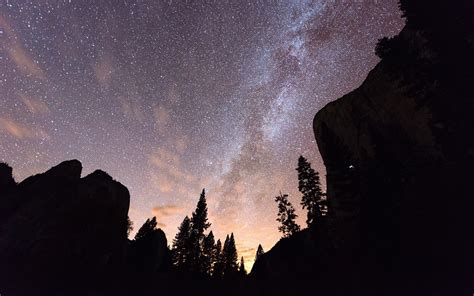 mountains, Trees, Stars, Skies Wallpapers HD / Desktop and Mobile Backgrounds