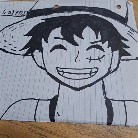 Luffy smiling by DrawingArtFun on DeviantArt