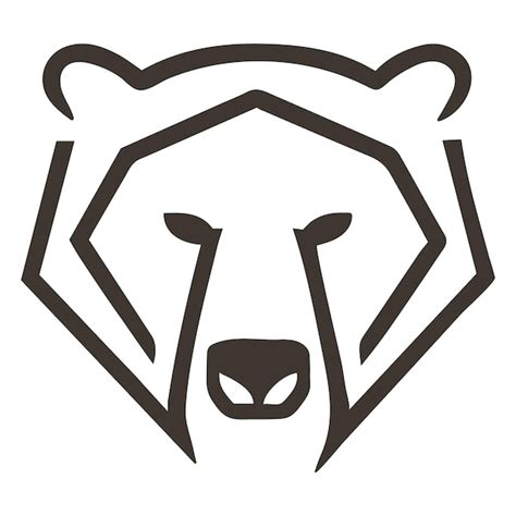 Premium Vector | Minimal modern clean bear logo simple logo template icon