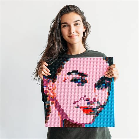 Custom mosaic art portraits from lego-compatible bricks | Custom mosaic art, Custom mosaic ...