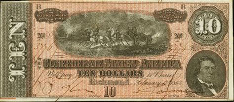 February 17th, 1864 Richmond $10 Confederate Bill Value