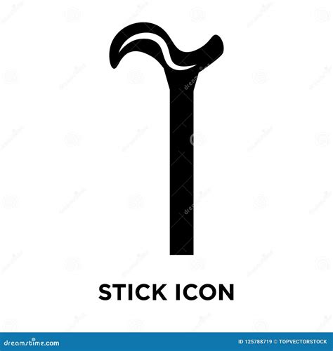 Stick Icon Vector Isolated on White Background, Logo Concept of Stock Vector - Illustration of ...