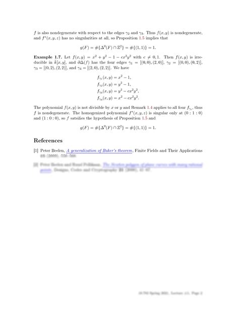 SOLUTION: Introduction to elliptic curves mathematics - Studypool