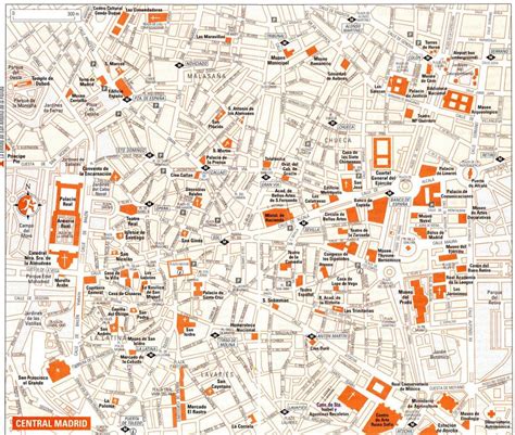 Madrid street map - Street map of Madrid Spain (Spain)