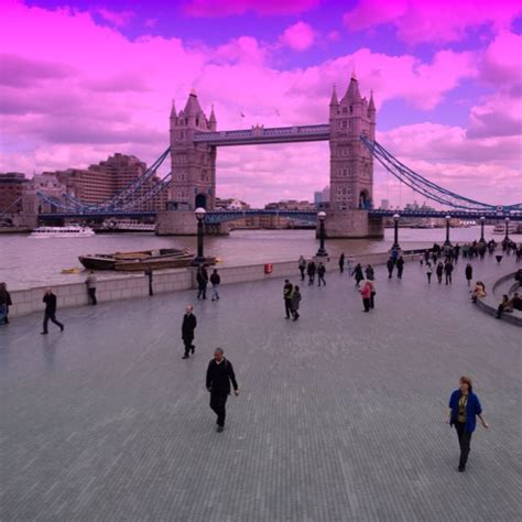 Pink sky and Tower Bridge, London. | Tower bridge, London, Tower