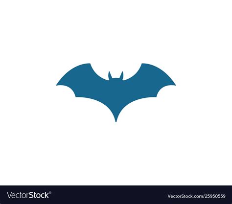 Bat icon logo Royalty Free Vector Image - VectorStock