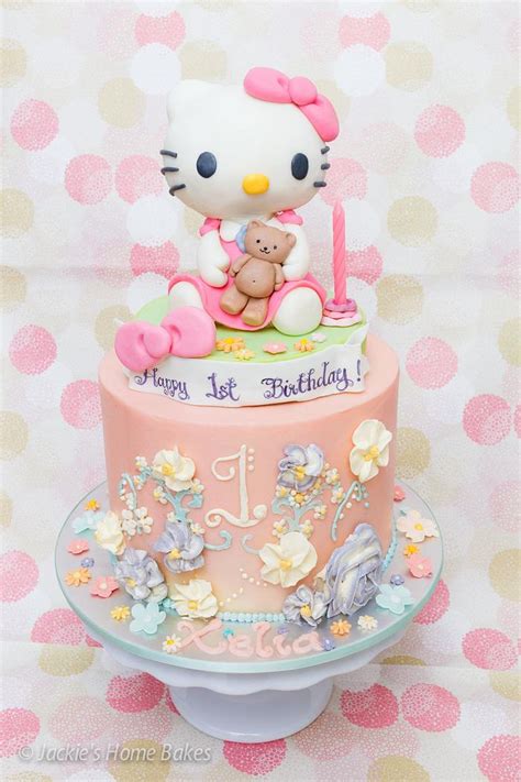 Hello Kitty Cake - Decorated Cake by JackiesHomeBakes - CakesDecor