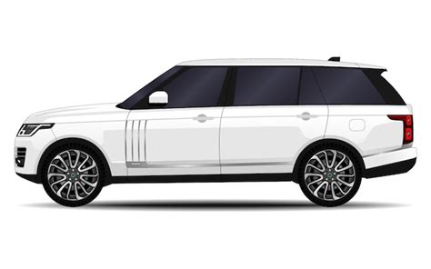 Premium Vector | Realistic SUV car. side view.