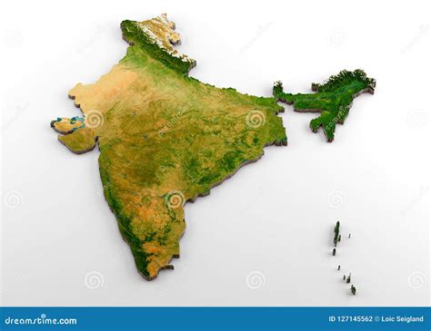 Physical Map Of India With Different State Vector Illustration ...