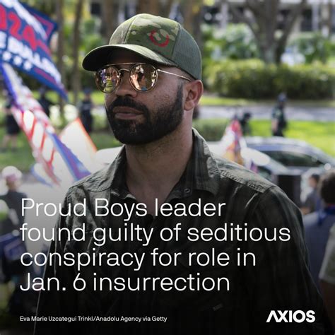 Axios on Twitter: "BREAKING: Proud Boys leader Enrique Tarrio has been ...